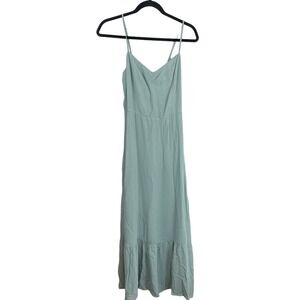 Reformation Emersyn Sweetheart Neck Trumpet Skirt Dress Celadon Size 6